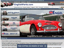 Tablet Screenshot of englishparts.com